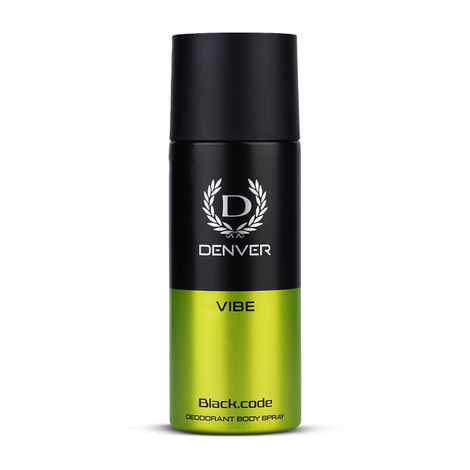 Buy DENVER Black.Code Vibe Deo - 150 ml | Long Lasting Deodorant Body Spray for Men-Purplle