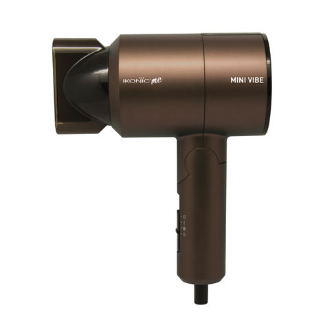 Buy IKONIC PROFESSIONAL Mini Vibe Hair Dryer - Coffee |1200W With 2 Speed Setting, Cool Shot Feauture Overheat Protection, Foldable Compact Design Travel Friendly Glossy Finish Look, Dryer For Men And Women, All Hair Type 1 pc | gift for women-Purplle