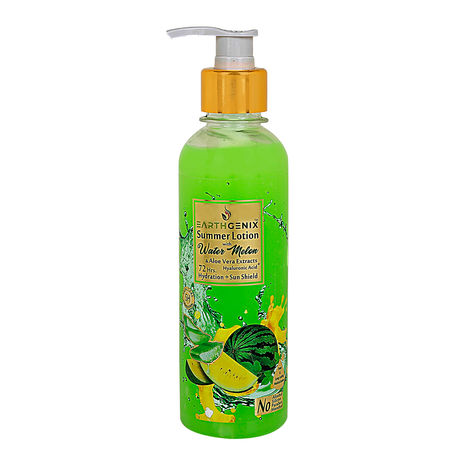 Buy Earthgenix Sun Protect Lotion with Water Melon & Aloe Vera Extracts + Hyaluronic Acid - 300 ml-Purplle