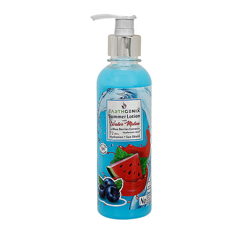 Buy Earthgenix Sun Protect Lotion with Water Melon & Blue Berries Extracts + Hyaluronic Acid - 300 ml-Purplle