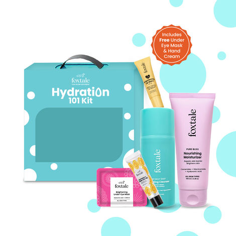 Buy Foxtale Hydration 101 Kit – Deep Hydration & Glow for Skin, Lips & Eyes Pack of 5-Purplle