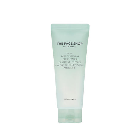 Buy The Face Shop Tea Tree Gel Cleanser - Korean Face Wash with Salicylic Acid (BHA), AHA & PHA for Acne (100 ml)-Purplle