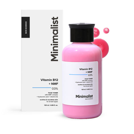 Buy Minimalist Vitamin B12 + NMF 03% Face Toner 120 ml-Purplle
