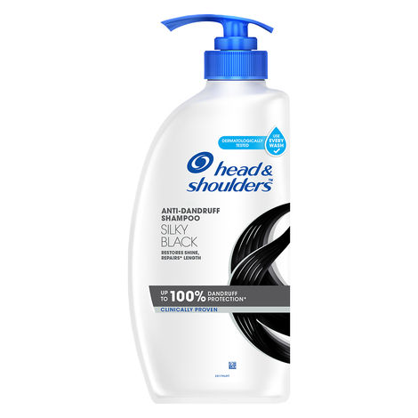 Buy Head and Shoulders Silky Black Anti Dandruff Shampoo 650 ml-Purplle