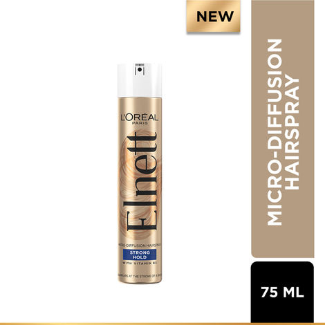 Buy L'Oreal Paris Elnett Strong Hold (mini) - 48h hold, Micro Diffusion Hairspray, (75 ml)-Purplle