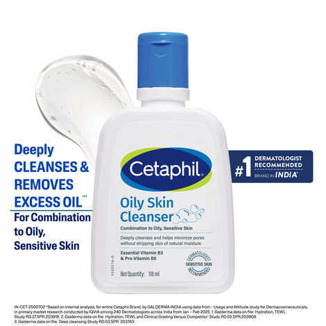 Buy Cetaphil Oily Skin Cleanser - (118 ml)-Purplle