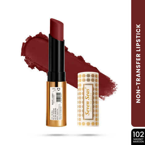Buy Seven Seas Velvet Shot Matte Lipstick - 102-Magnet Maroon (3.5 gm) | 24 Hr. Long Lasting and Waterproof | Lipstick for Women-Purplle