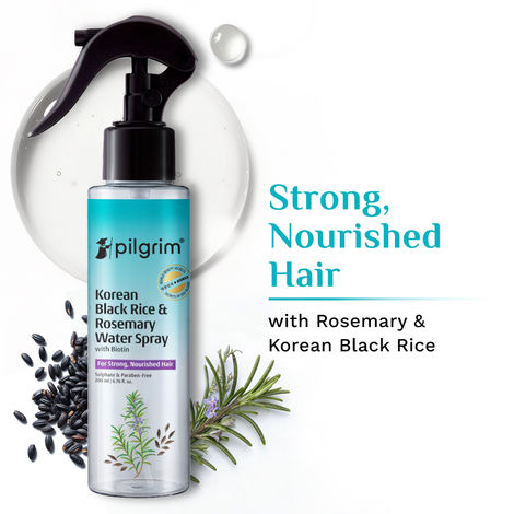 Buy Pilgrim Korean Black Rice and Rosemary Water Spray 200 ml-Purplle