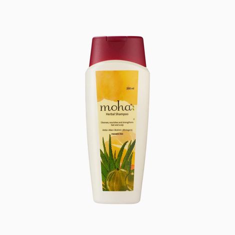 Buy Moha Herbal Shampoo Prevent Premature Graying And Strengthen Hair With Amla And Brahmi 200 ml-Purplle