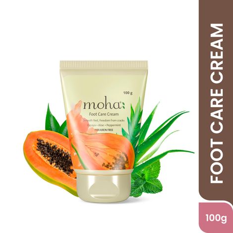 Buy Moha Foot Care Cream Heal Cracked Heels And Detoxify With Natural Foot Care Cream 100 gm-Purplle