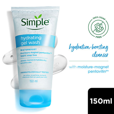 Buy Simple Water Boost Micellar Gel Facial Wash | 100 Hr Hydration | 150 ml-Purplle