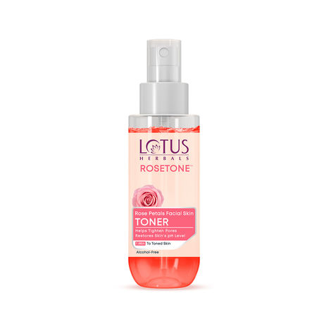 Buy Lotus Herbals Rosetone Rose Petals Facial Skin Toner|Alcohol-Free| Hydrates & Moisturises Skin - 100 ml-Purplle