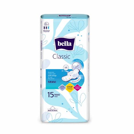 Buy Bella Maxi Soft Wings Sanitary Pads 15 Pcs-Purplle