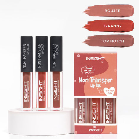 Buy INSIGHT Non Transfer Lip Kit (Bestseller Pack Of 3) - Nudes 12 gm-Purplle