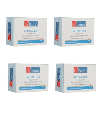Buy Dr Batra`s Bathing Bar - 125 gm (Pack of 4 for Men and Women)-Purplle