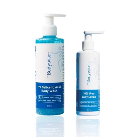 Buy Be Bodywise Smooth & Clear Skin Regimen (Salicylic Acid Body Wash & 10% Urea Lotion) - (250 ml + 200 ml) Combo of 2-Purplle