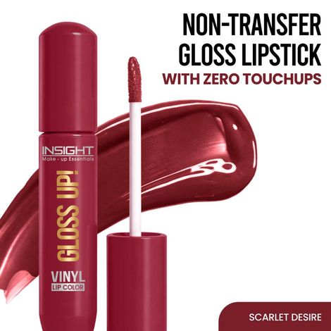 Buy Insight Cosmetics Gloss Up ! Vinyl Lip Color – Scarlet Desire - 4 gm-Purplle