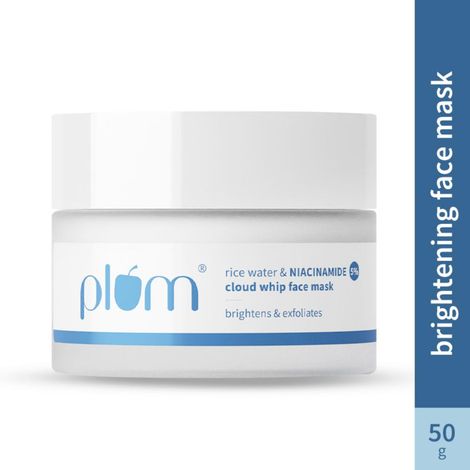 Buy Plum Rice Water & 5% Niacinamide Cloud Whip Face Mask - 50 gm-Purplle