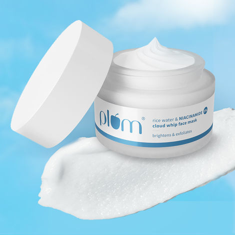 Buy Plum Rice Water & 5% Niacinamide Cloud Whip Face Mask - 50 gm-Purplle