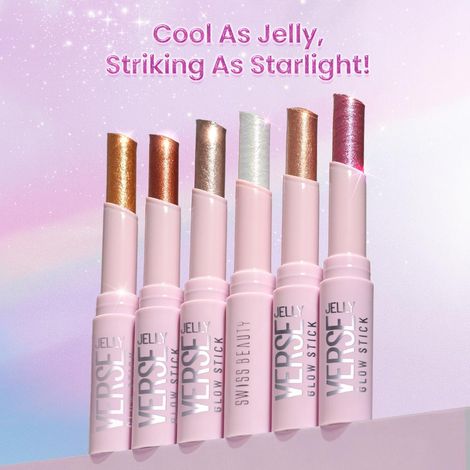 Buy Swiss Beauty Jelly Verse Glow Stick | Rich Colour Payoff - Star Shower, 3 gm-Purplle