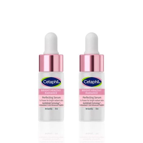 Buy Cetaphil Brightening Healthy Radiance Perfecting Serum 7X Power With Antioxidant C & Advanced Peptide 10 ml(Pack of 2)-Purplle