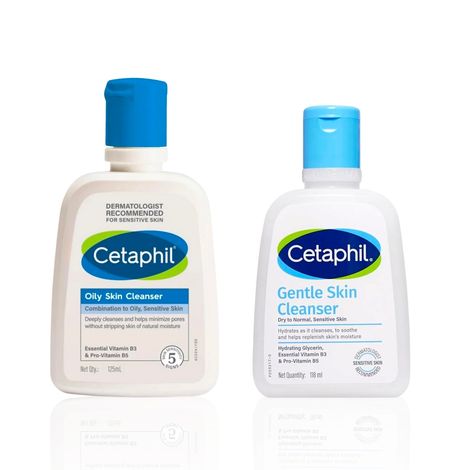 Buy Cetaphil Professional Cleansing Duo | Dual Action Combo with Oily Skin Cleanser & Gentle Skin Cleanser | For Oily, Combination & Sensitive Skin | (118 ml) + (118 ml) Combo of 2-Purplle