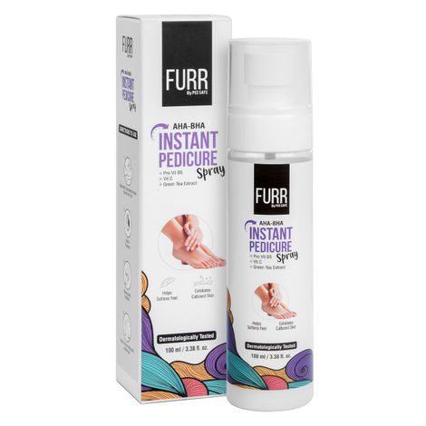 Buy FURR by Pee Safe Instant Pedicure Spray with AHA BHA | Salon-like Pedicure in 30 Seconds 100 ml-Purplle