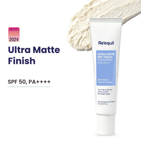 Buy Re'equil Ultra Matte Dry Touch Sunscreen Gel Spf 50 PA++++ (20 gm)-Purplle