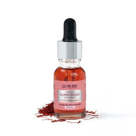 Buy Nat Habit 100% Taila-Paka Kumkumadi Tailam Face Oil For Glowing Skin, 2.5G/10G Saffron & Goat Milk - 10 ml-Purplle