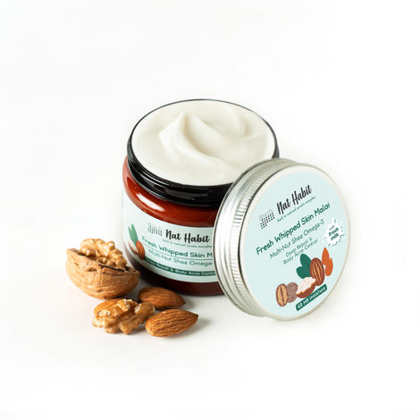 Buy Nat Habit Multi Nut Shea Omega3 Malai, Body Butter, Cold Cream, Dry Skin & Body Acne 48 HR Moisture - 200 ml-Purplle