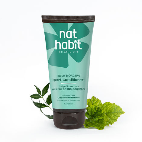 Buy Nat Habit Trileaf Rosemary Conditioner For Hair Fall Control, Conditioner For Dry & Damaged Hair - 150 ml-Purplle