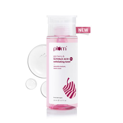 Buy Plum 5% Glycolic Acid Exfoliating Toner & Goji Berry for textured skin | 150 ml-Purplle