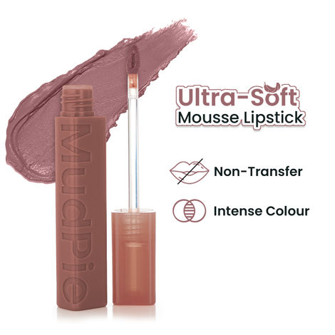 Buy Swiss Beauty Mudpie Lipstick | Soft Matte Mousse Finish - 3 gm, CEO Chic-Purplle