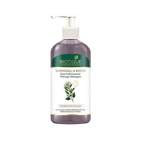 Buy BIOTIQUE BHRINGRAJ & BIOTIN Hair Fall Control Therapy Shampoo (300 ml)-Purplle