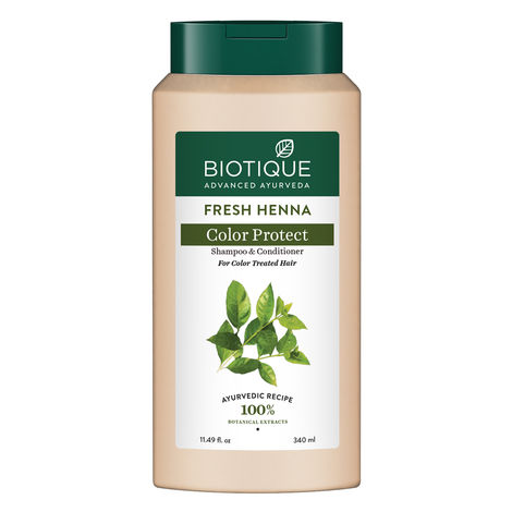 Buy Biotique Fresh Henna Colour Protect Shampoo With Conditioner (340 ml)-Purplle