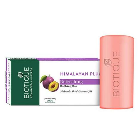 Buy Biotique Himalayan Plum Refreshing Bathing bar (150 gm)-Purplle