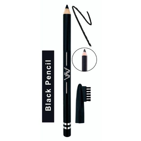 Buy AYA Waterproof Eyebrow Pencil With Brush (Black) - 1.4 gm-Purplle