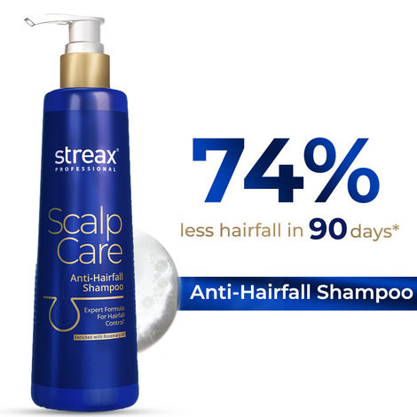 Buy Streax Professional Anti Hairfall Shampoo with Rosemary Oil for Hair Fall Control 250 ml-Purplle