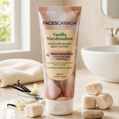 Buy Faces Canada Vanilla Marshmallow Moisture Boost Body Lotion 200 ml-Purplle