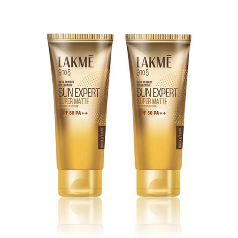 Buy Lakme Sun Protect Duo (Matte Sunscreen SPF 50 PA+++ 50 ml x 2)-Purplle