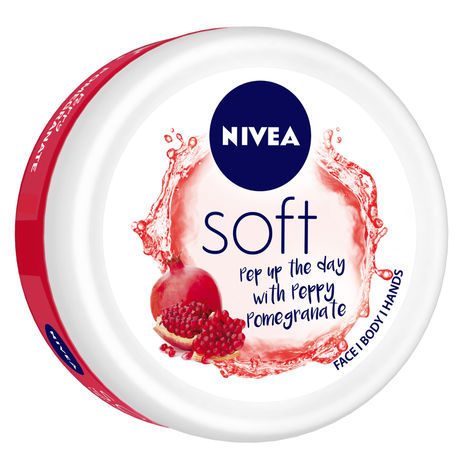 Buy NIVEA SOFT Light cream with Vitamin E, Jojoba oil & Pomegranate fragrance for Non-sticky- Fresh, Soft & Hydrated skin (100 ml)-Purplle