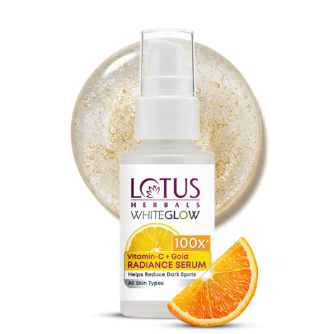 Buy Lotus Herbals WhiteGlow Vitamin C and Gold Radiance Face Serum | For Dull & Dry Skin | Brightening & Hydrating | 30ml-Purplle