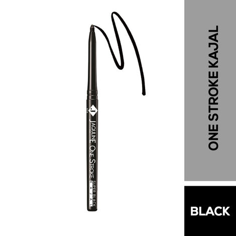 Buy Jaquline USA OneStroke Super Black Kajal 0.30g-Purplle