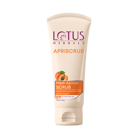 Buy Lotus Herbals Apriscrub Fresh Apricot Scrub | Natural Exfoliating Face Scrub | Chemical Free | For All Skin Types | 100 gm-Purplle