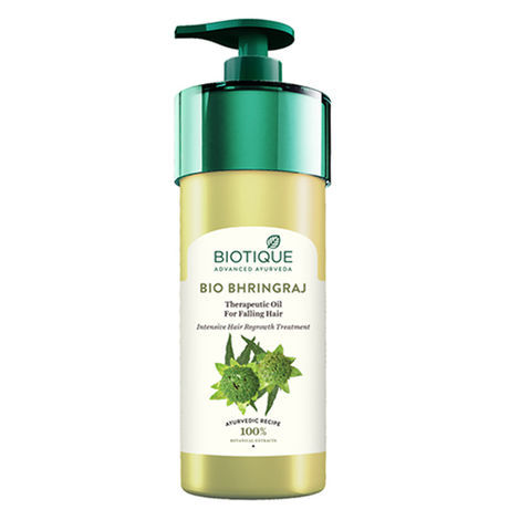 Buy Biotique Bio Bhringraj Therapeutic Oil For Falling Hair (800 ml)-Purplle