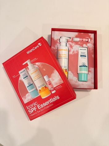 Buy WishCare Iconic SPF Essentials Head-to-Toe Sun Protection SPF 50+ PA++++ Gift Box (225 ml)-Purplle