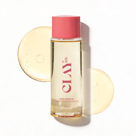 Buy ClayCo Zero Residue Tsubaki Dry Cleansing Oil - Removes Makeup & Impurities, Moisturizing (55 ml)-Purplle