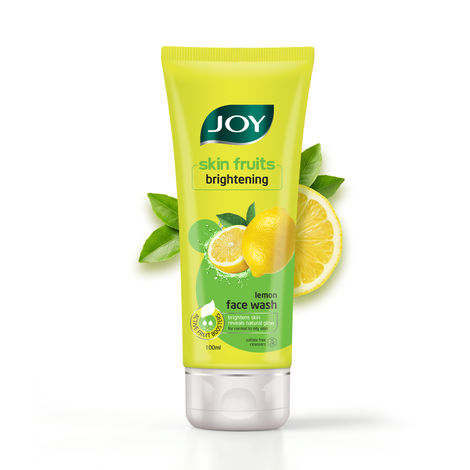 Buy Joy Skin Brightening Lemon Face Wash For Oily Skin (100 ml) | Reduces Dark Spots, Removes Excess Oil & Dirt | Enriched with Natural Exfoliating Agents & Vitamin C-Purplle