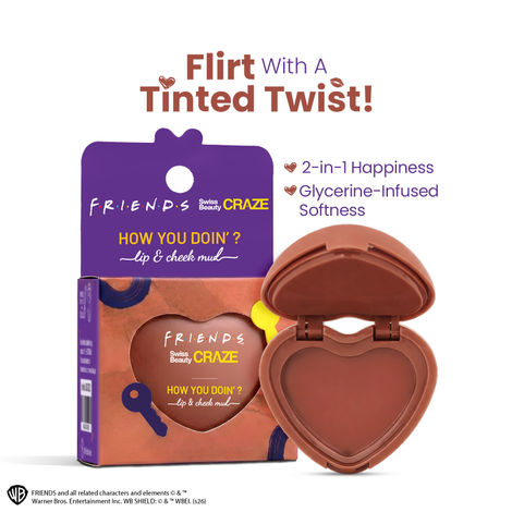 Buy Swiss Beauty Craze How You Doin’? Lip & Cheek Mud - 5 gm, Flirty Blush-Purplle