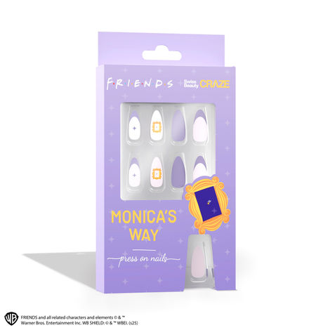 Buy Swiss Beauty Craze Monica’s Way Press On Nails | High-Quality | Pack of 24 Nails | Reusable | Easy To Use-Purplle